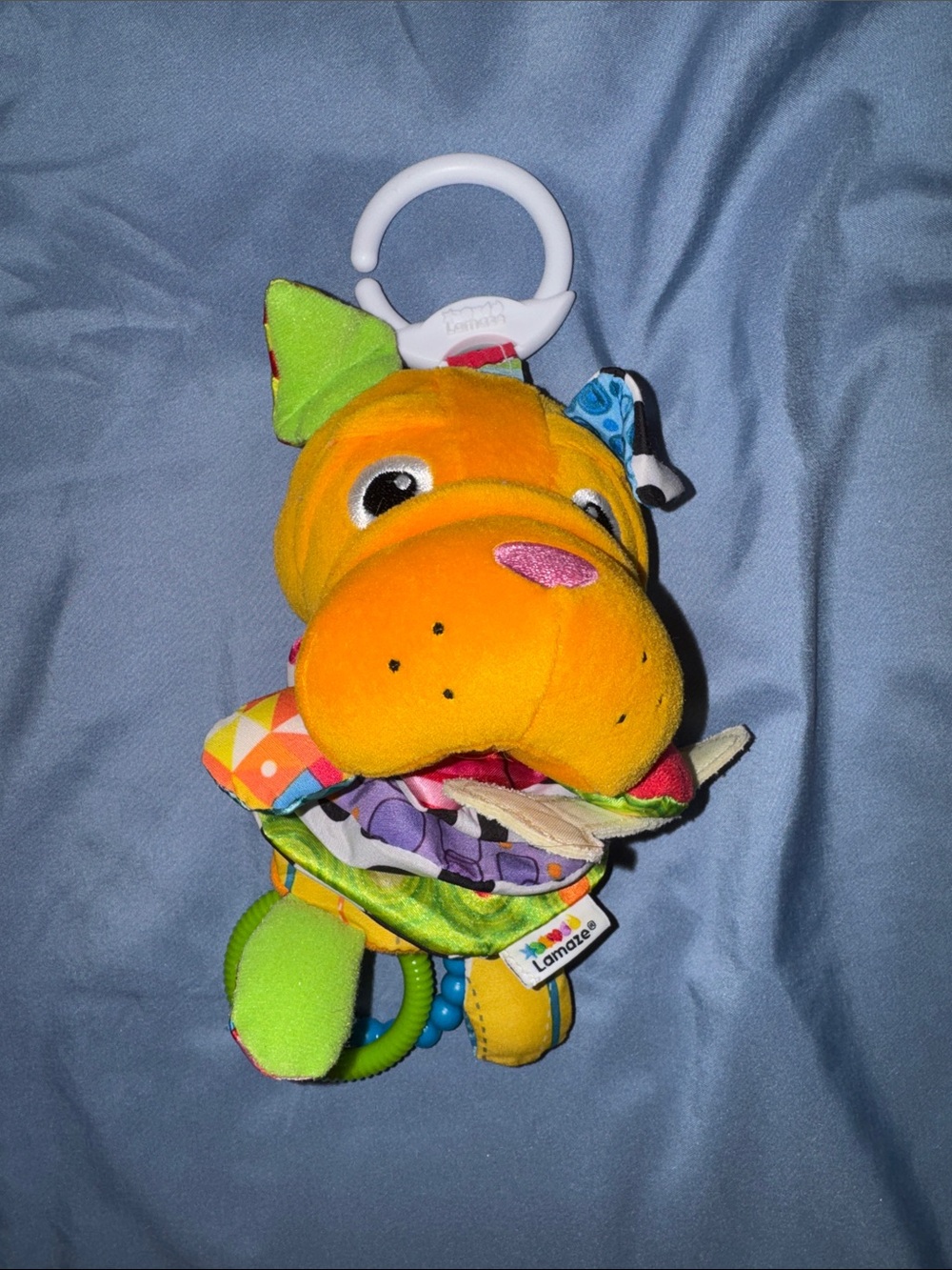 🌼LAST CHANCE🌼 Lamaze Orange & Green Plush Puppy Clip-On Toy